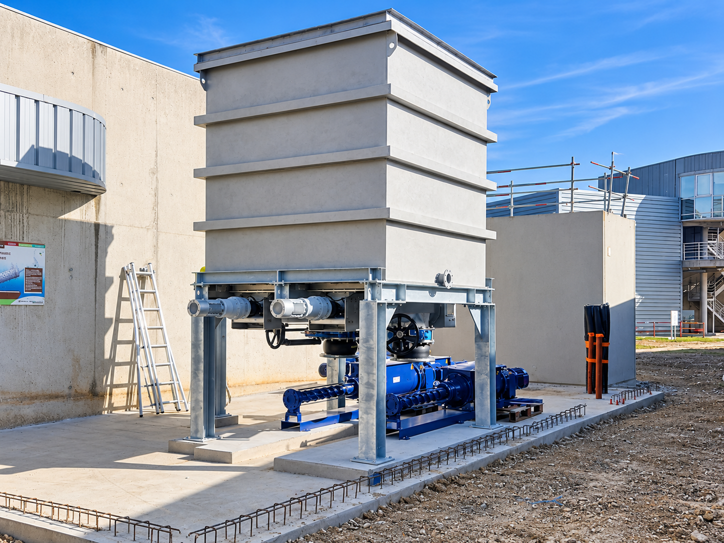 Transfert de boues industrielles